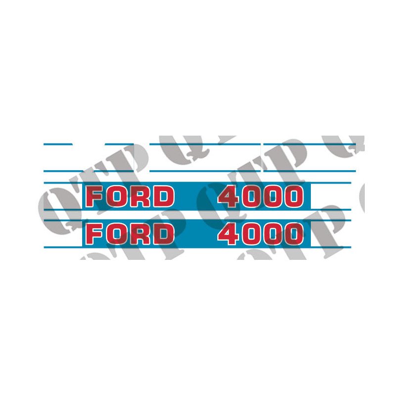 Kit d'autocollants Ford 4000