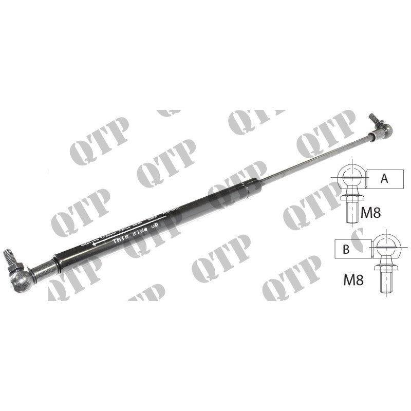 Vérin à gaz 500mm 220N Porte