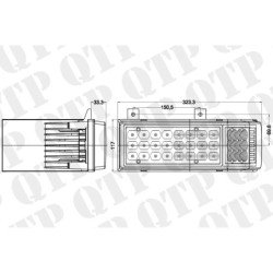 LED Head Lamp Hi, Low & Side Beam
