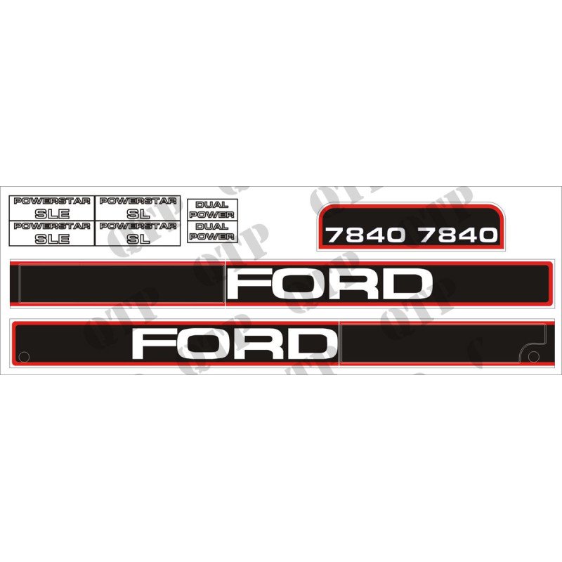 Kit d'autocollants Ford 7840