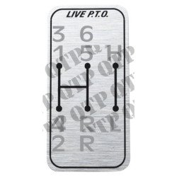 Autocollant de remplacement de la boîte de vitesses