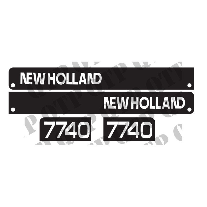 Kit d'autocollants New Holland 7740