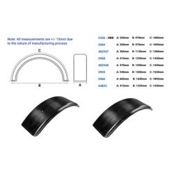 Bavette de garde-boue (Pack de 2)