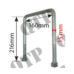 Boulon en U du support stabilisateur (Pack de 2)